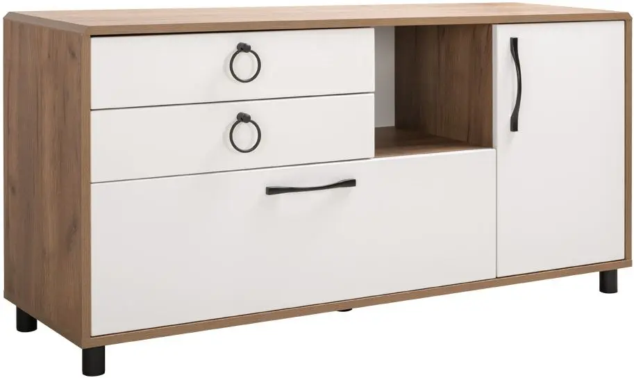 Tumba pentru TV Mobi Vintaj 13.283.07 (Tobacco Craft Oak/Milk Soft)