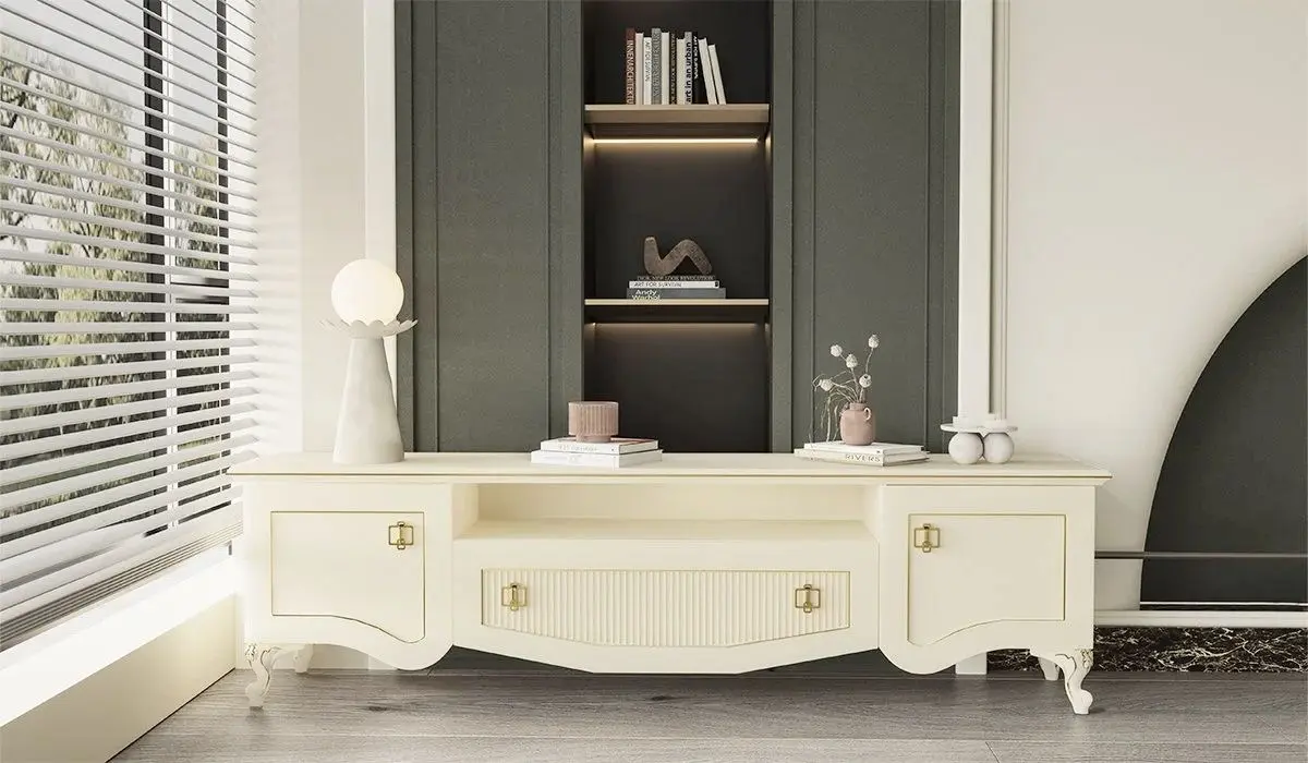 Тумба РТВ ModaLife Hurrem 205 (White/Gold) - 2