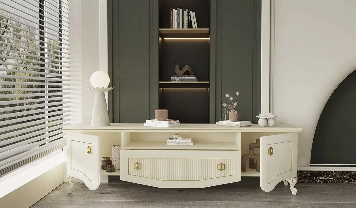 Тумба РТВ ModaLife Hurrem 205 (White/Gold) - 3