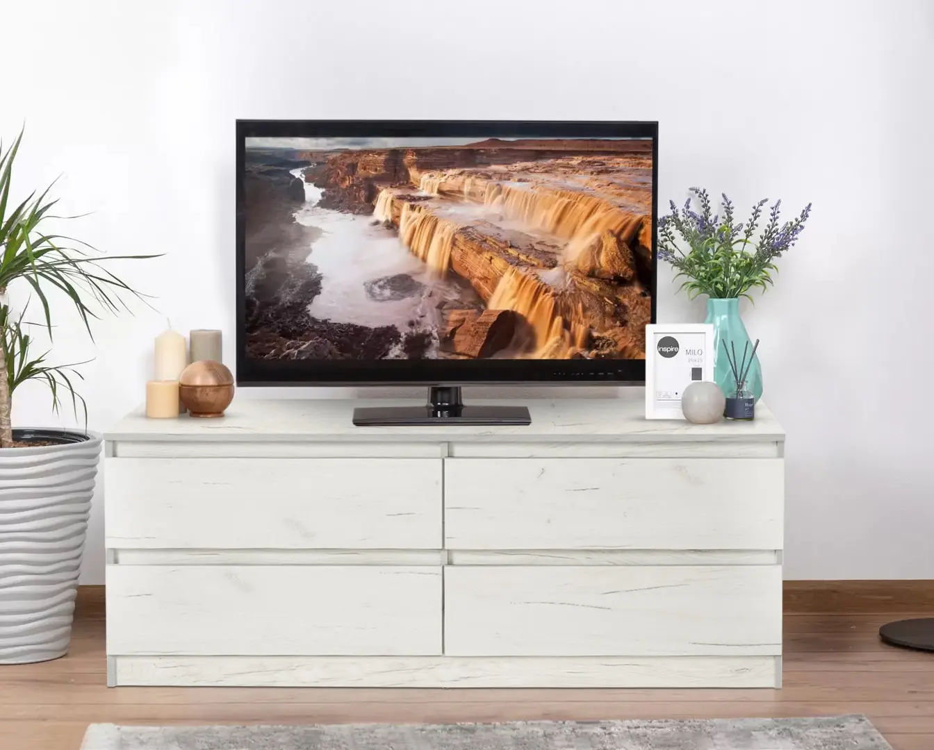 Tumba pentru TV Modern Komfi TV1 150cm (Craft Oak White)