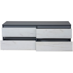 Тумба РТВ Modern Komfi ТВ1 150cm (Slate Gray/Craft Oak White) Thumb