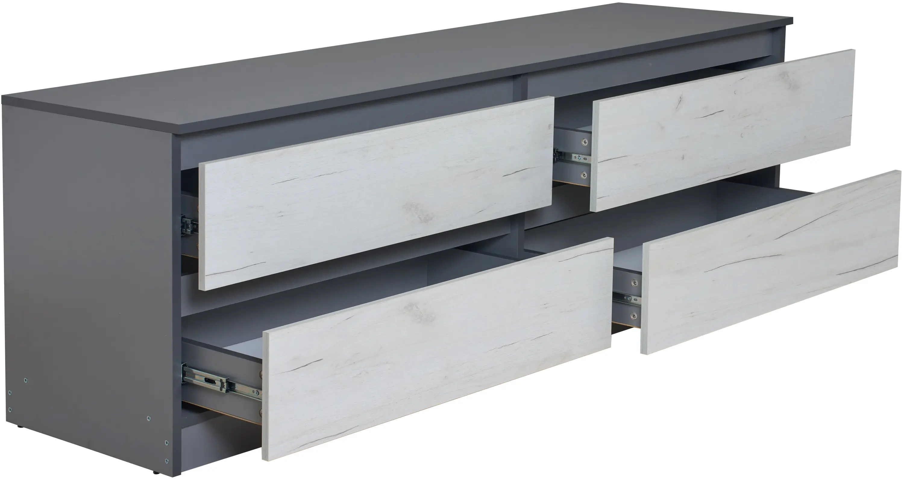 Тумба РТВ Modern Komfi ТВ1 150cm (Slate Gray/Craft Oak White)