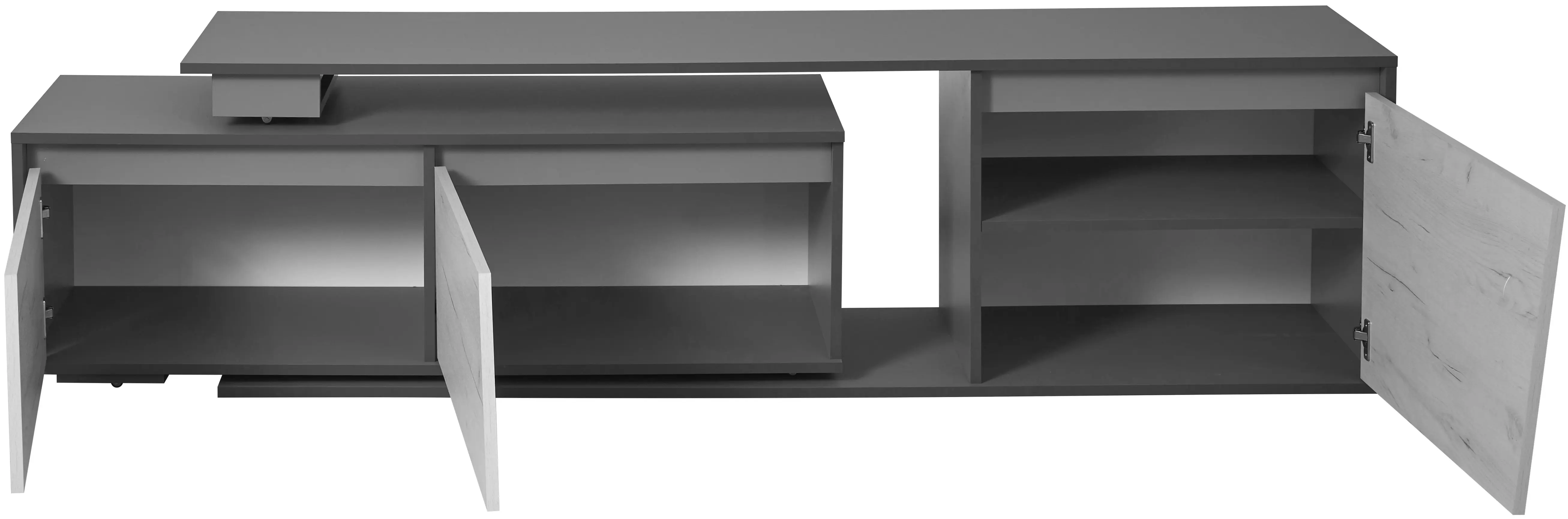 Tumba pentru TV Modern Komfi TV2 210+70 (Craft Oak White)