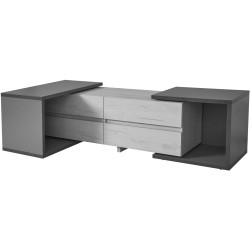 Тумба РТВ Modern Komfi ТВ3 160+100 (Brandy Castello Oak/Craft Oak White) Thumb