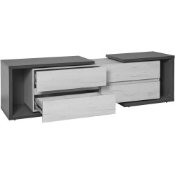 Tumba pentru TV Modern Komfi TV3 160+100 (Craft Oak White) Thumb