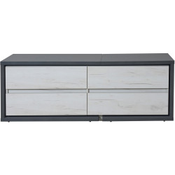 Tumba pentru TV Modern Komfi TV3 160+100 (Slate Gray/Craft Oak White) Thumb