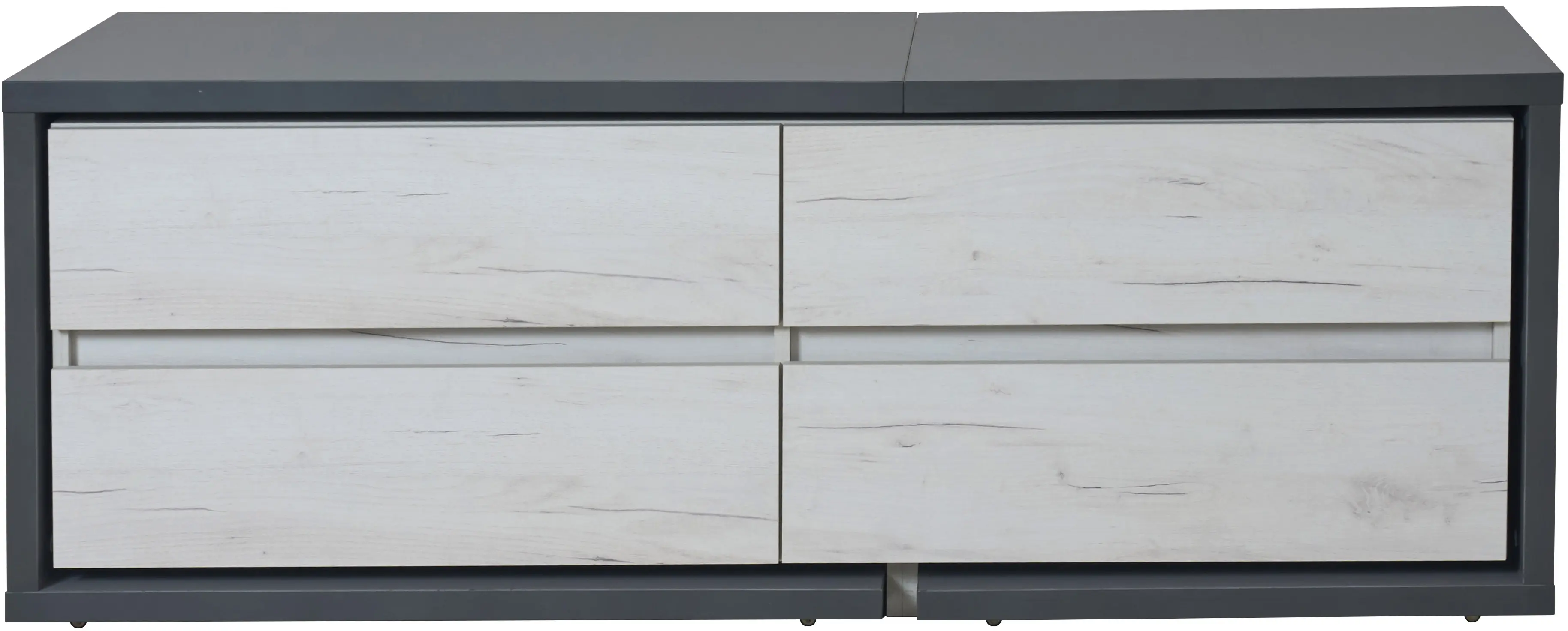 Tumba pentru TV Modern Komfi TV3 160+100 (Slate Gray/Craft Oak White)