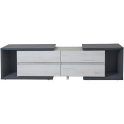 Tumba pentru TV Modern Komfi TV3 160+100 (Slate Gray/Craft Oak White) Thumb