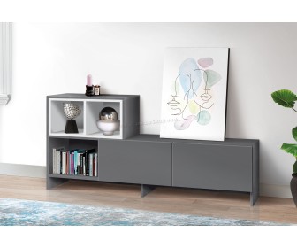 Тумба РТВ Modern Nika 192cm (Slate Gray/White)