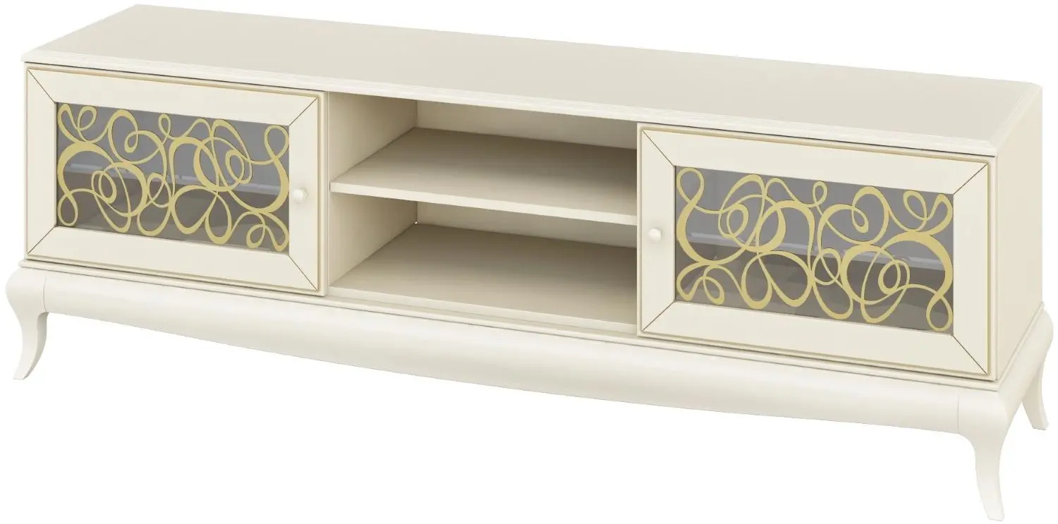 Tumba pentru TV Неман Garmoniya MH-120-02 (Cream/Patina Gold)