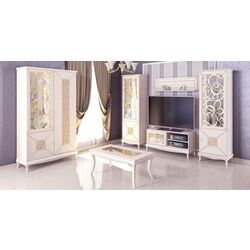 Tumba pentru TV Неман Garmoniya MH-120-05 (Cream/Patina Gold) Thumb