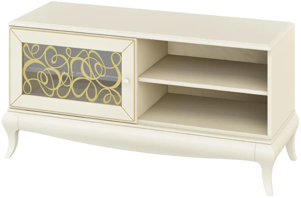 Tumba pentru TV Неман Garmoniya MH-120-05 (Cream/Patina Gold)