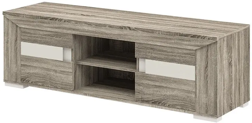 Tumba pentru TV Неман Kristall МН-131-16 (Sonoma Oak Truffle/Champagne Metallic)