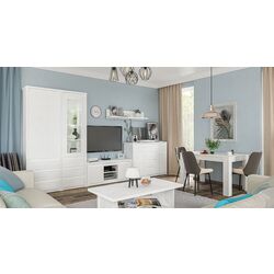 Tumba pentru TV Неман Palermo МН-033-02 (White Structural) Thumb