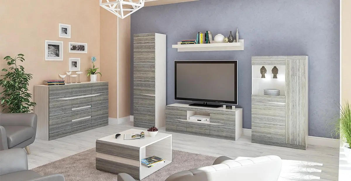 Tumba pentru TV Неман Sonata МН-034-08 (Loire Oak/Siberian Larch) - 3