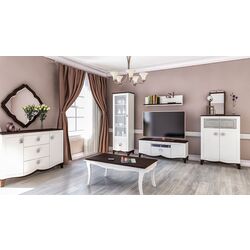 Tumba pentru TV Неман Tiffani МН-122-16 (Wenge/White Semi-Gloss) Thumb