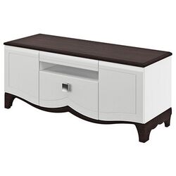 Tumba pentru TV Неман Tiffani МН-122-16 (Wenge/White Semi-Gloss)
