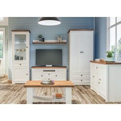 Tumba pentru TV Неман Tivoli МН-035-11 (White Structural/Stirling Oak) Thumb