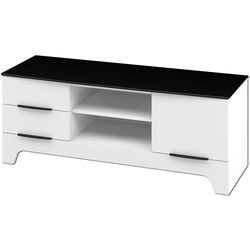 Tumba pentru TV Неман Verona МН-128-06 (Gloss White/Matt Black)