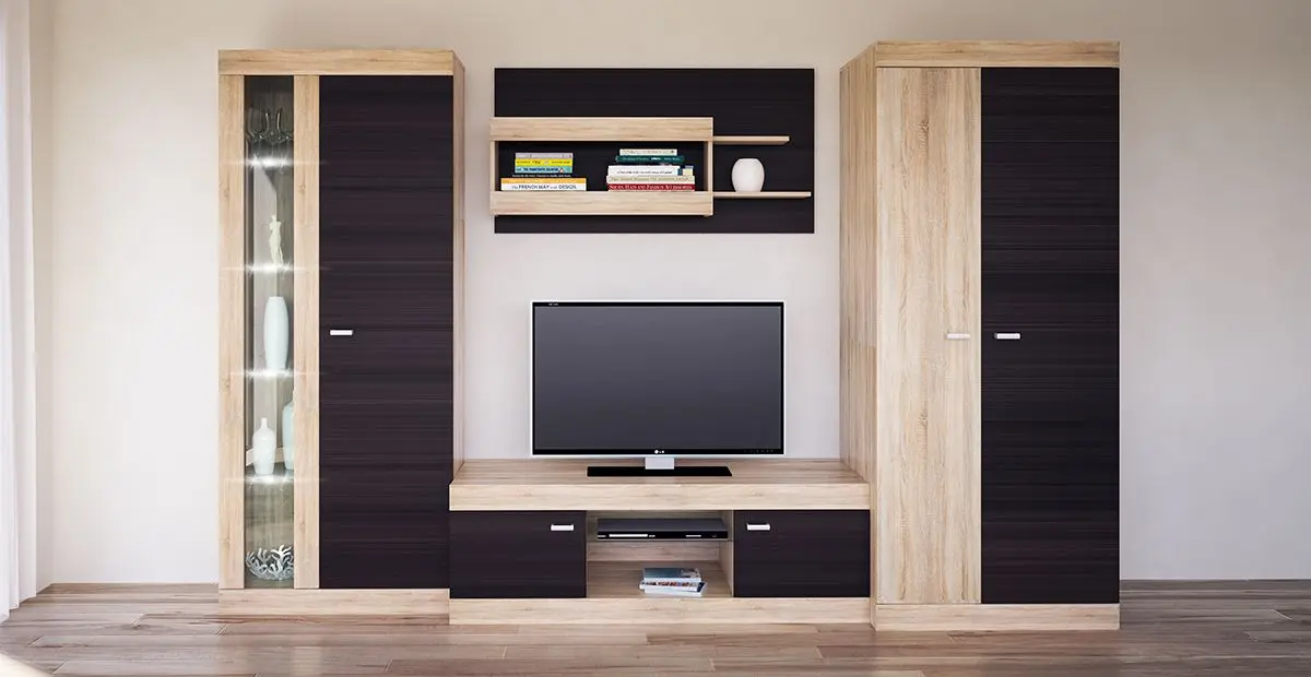 Tumba pentru TV Неман Vesta МН-130-06 (Sonoma Oak/Niagara Oak) - 2