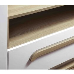 Tumba pentru TV Олмеко Dora 30.04-02 (Sonoma Oak/White Gloss) Thumb