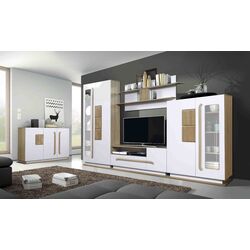 Tumba pentru TV Олмеко Dora 30.04-02 (Sonoma Oak/White Gloss) Thumb