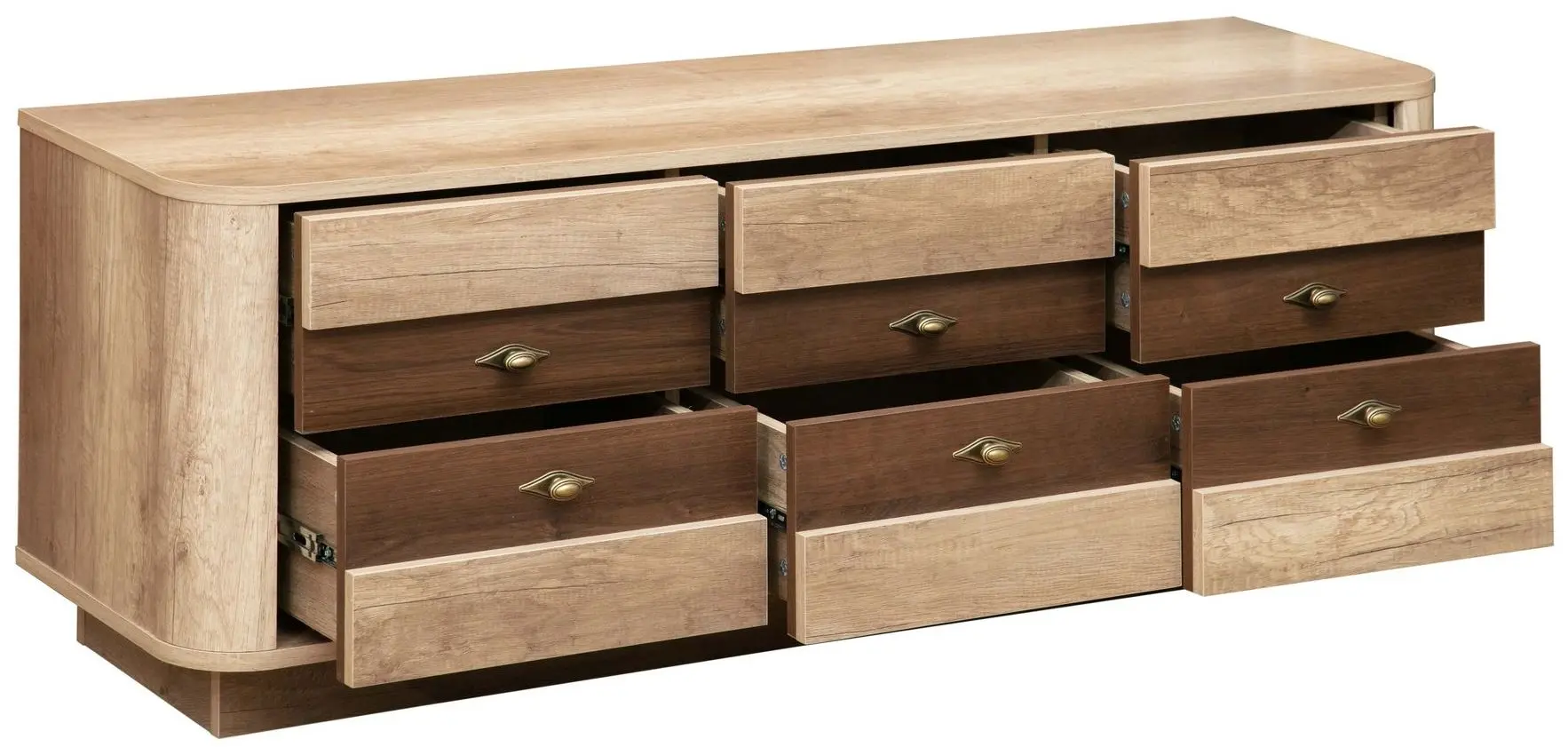 Tumba pentru TV Олмеко Fantaziya 34.16-01 (Canyon Oak/Cagliari Oak) - 2