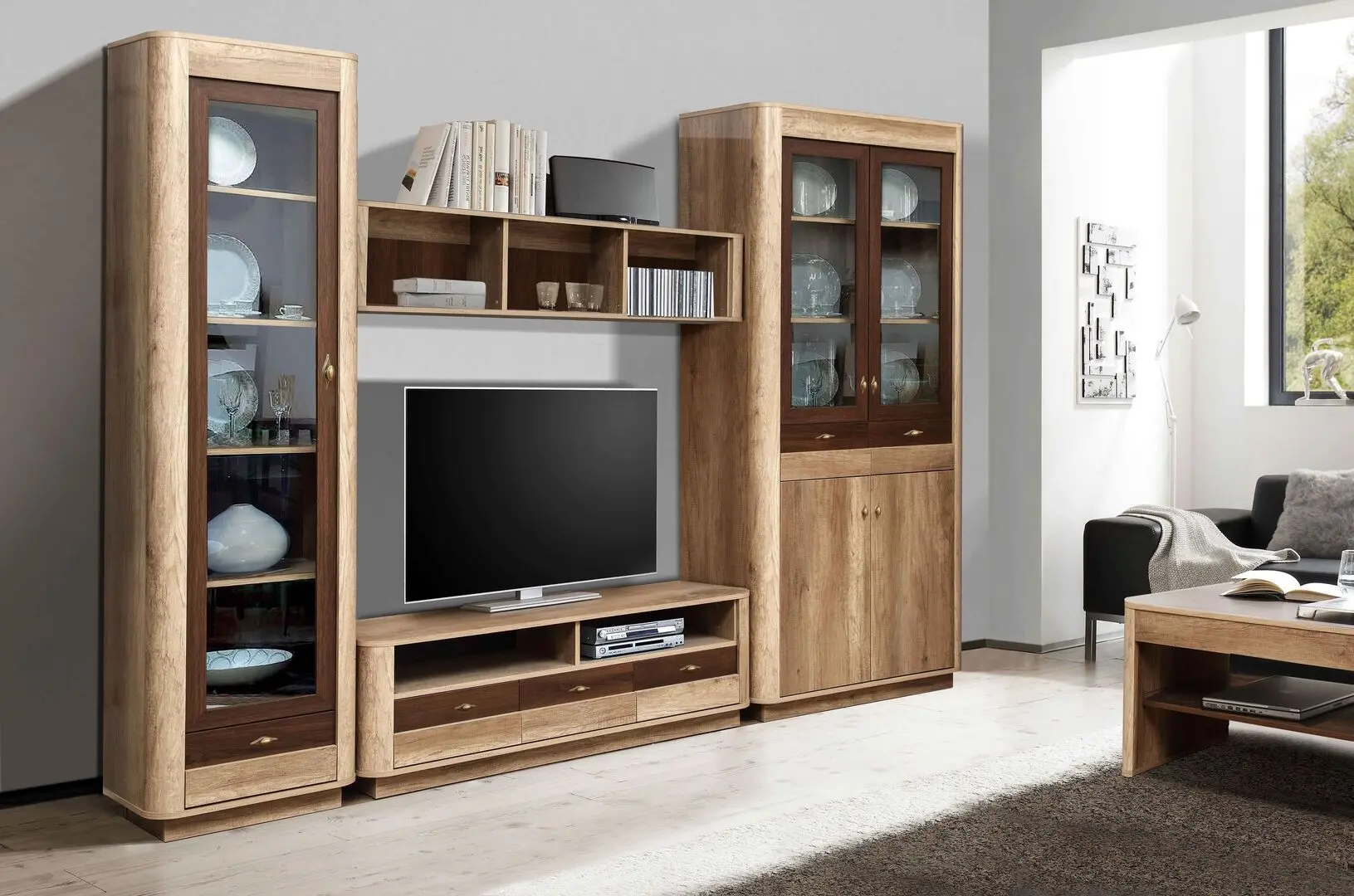 Tumba pentru TV Олмеко Fantaziya 34.16 (Canyon Oak/Cagliari Oak) - 3