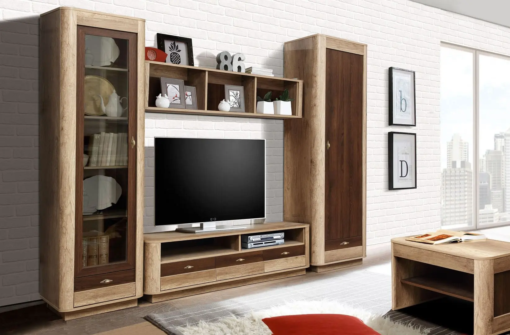 Tumba pentru TV Олмеко Fantaziya 34.16 (Canyon Oak/Cagliari Oak) - 4