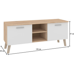 Tumba pentru TV Пехотин Argo (Sonoma Oak/White) Thumb