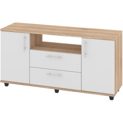 Tumba pentru TV Пехотин Borneo (Sonoma Oak/White) Thumb