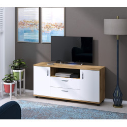 Tumba pentru TV Пехотин Borneo (Sonoma Oak/White)