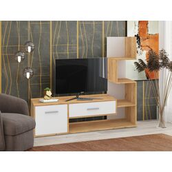 Tumba pentru TV Пехотин Bruno (Tahoe Oak/White)