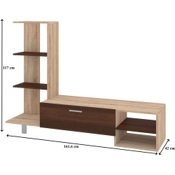 Tumba pentru TV Пехотин Dakar (Sonoma Oak/Walnut) Thumb