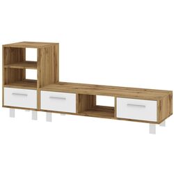 Tumba pentru TV Пехотин Monreal (Tahoe Oak/White) Thumb
