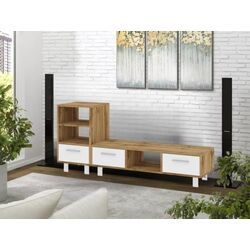 Tumba pentru TV Пехотин Monreal (Tahoe Oak/White) Thumb
