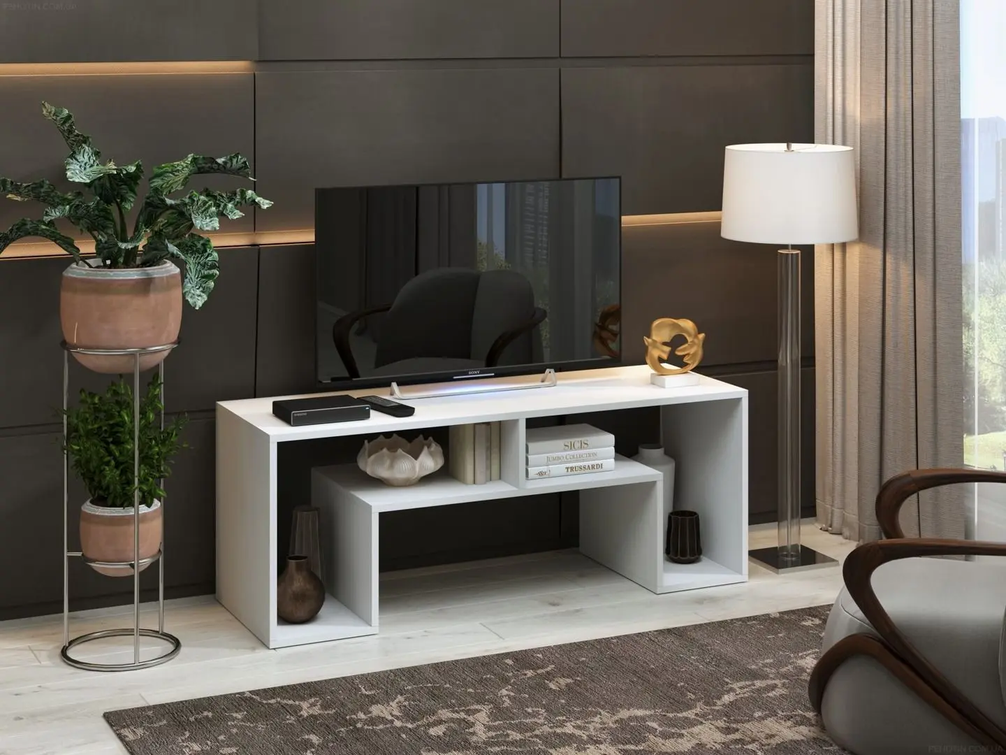 Тумба РТВ Пехотин Осло (Белый)