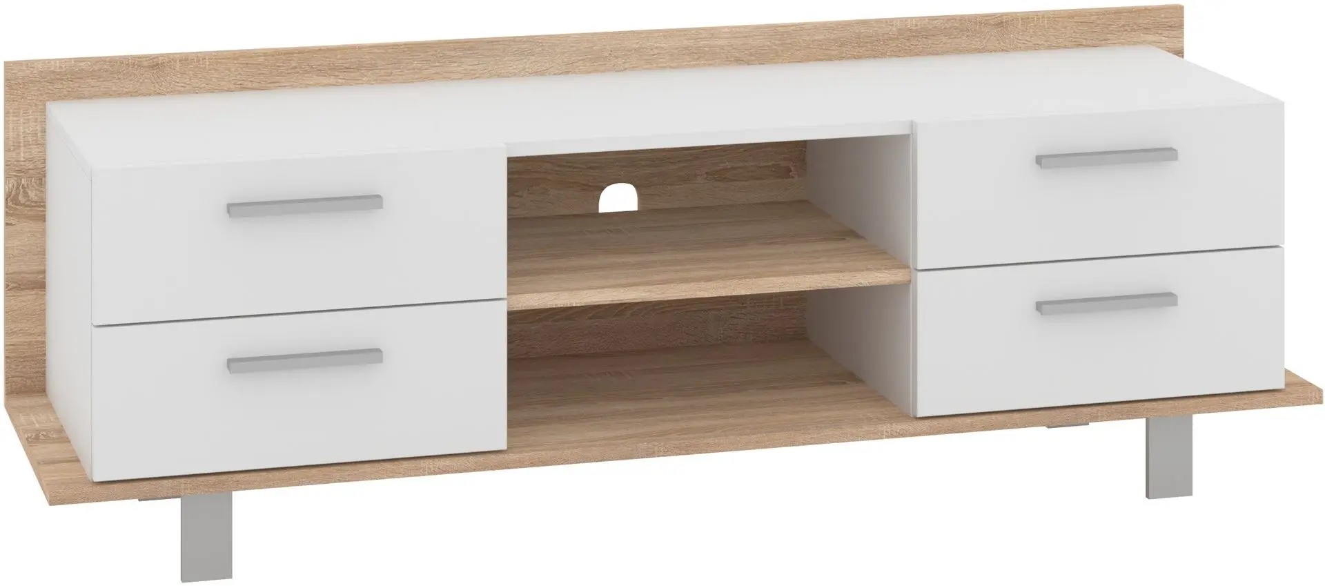 Tumba pentru TV Пехотин Palermo (Sonoma Oak/White) - 3