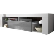 Tumba pentru TV Selsey Bianko 140 (White Matt/Gray Gloss)