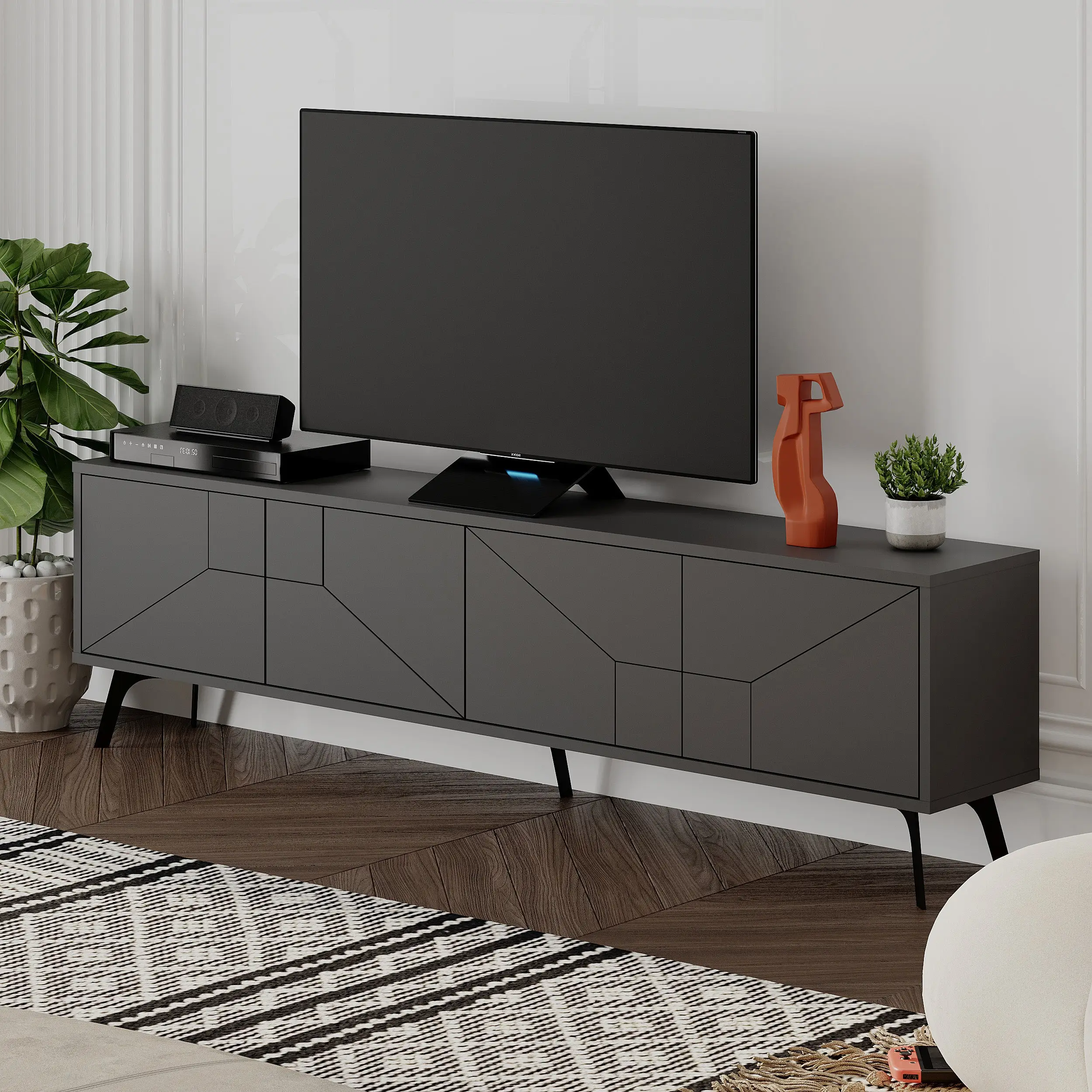 Тумба РТВ Showdeko Dune (Anthracite) - 2