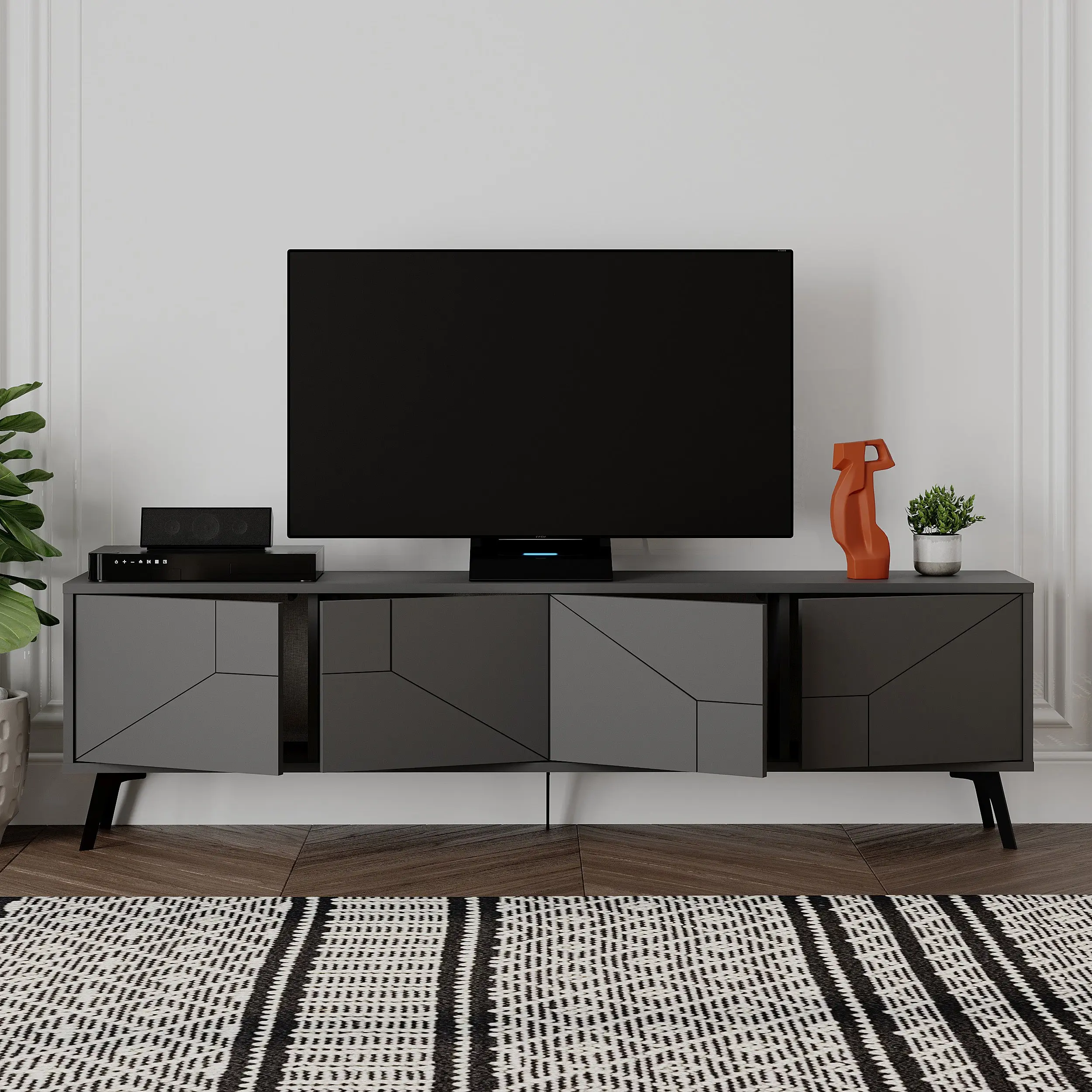 Тумба РТВ Showdeko Dune (Anthracite) - 3