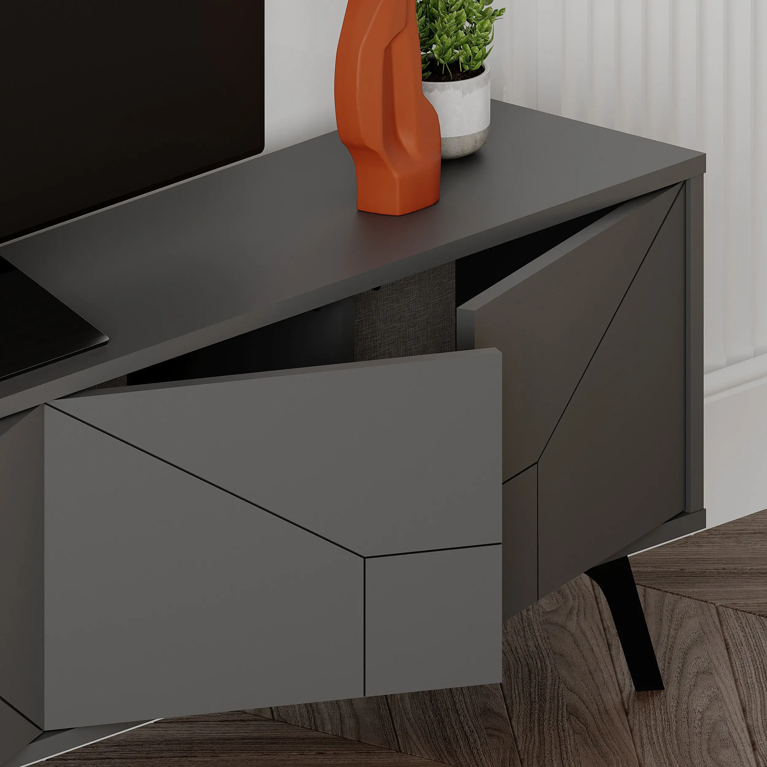 Тумба РТВ Showdeko Dune (Anthracite) - 4