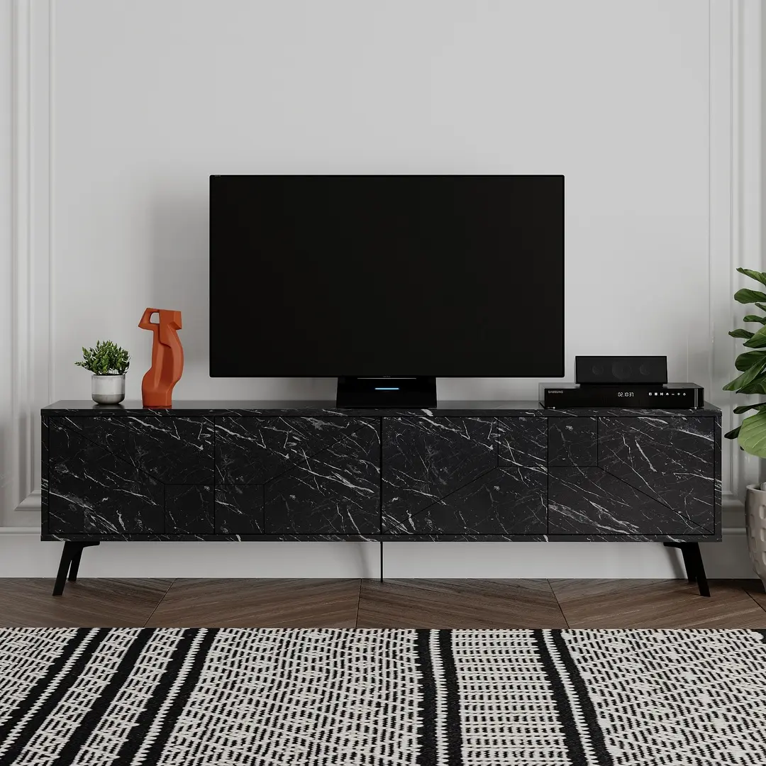 Тумба РТВ Showdeko Dune (Black Marble)