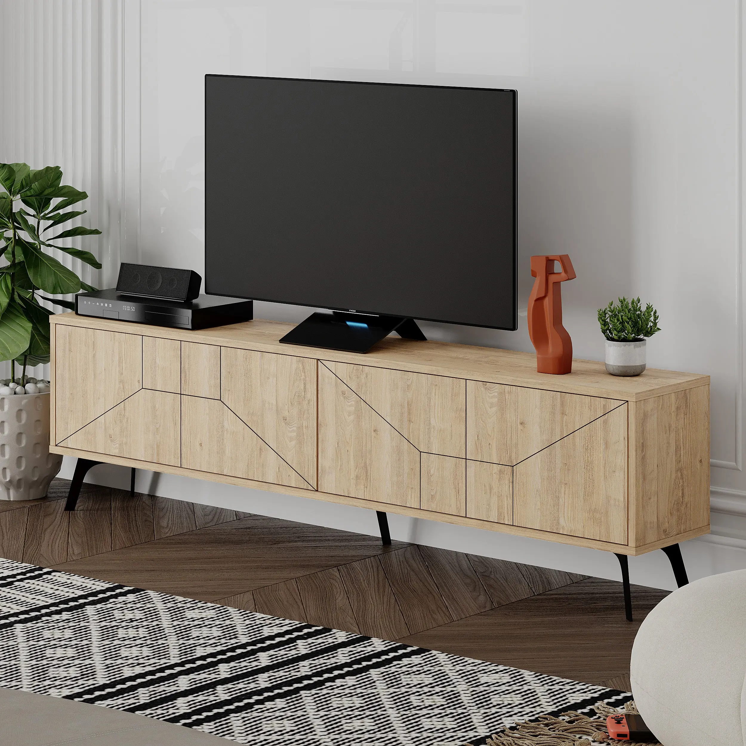 Tumba pentru TV Showdeko Dune (Oak) - 2