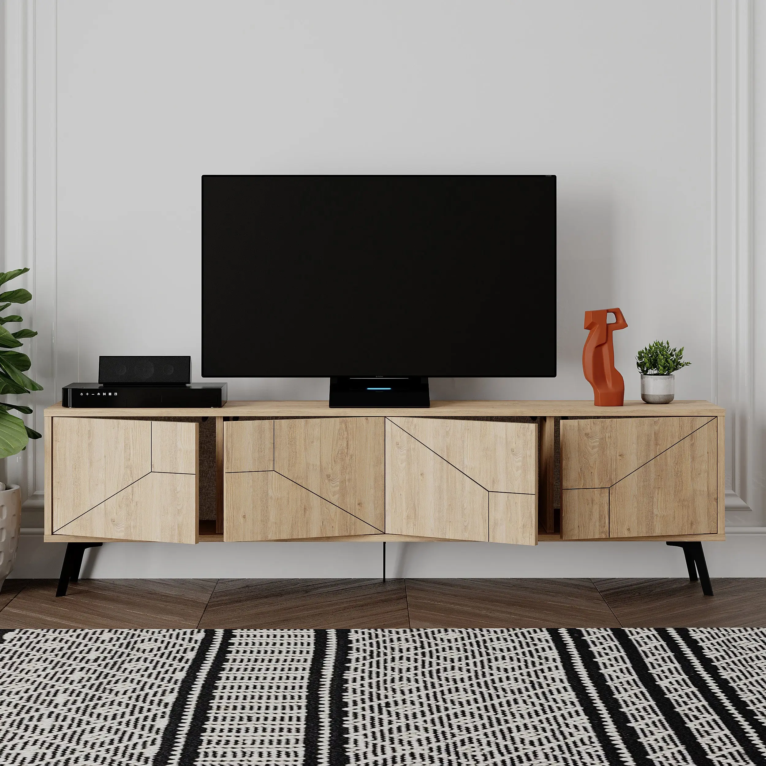 Tumba pentru TV Showdeko Dune (Oak) - 3