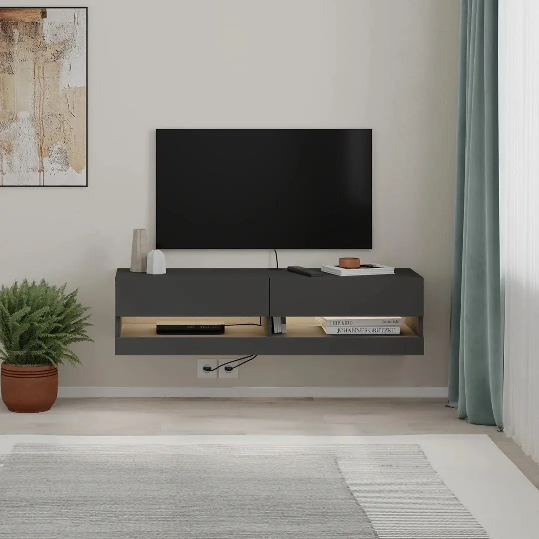 Tumba pentru TV Showdeko Moon (Anthracite)