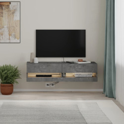 Tumba pentru TV Showdeko Moon (Retro Grey)