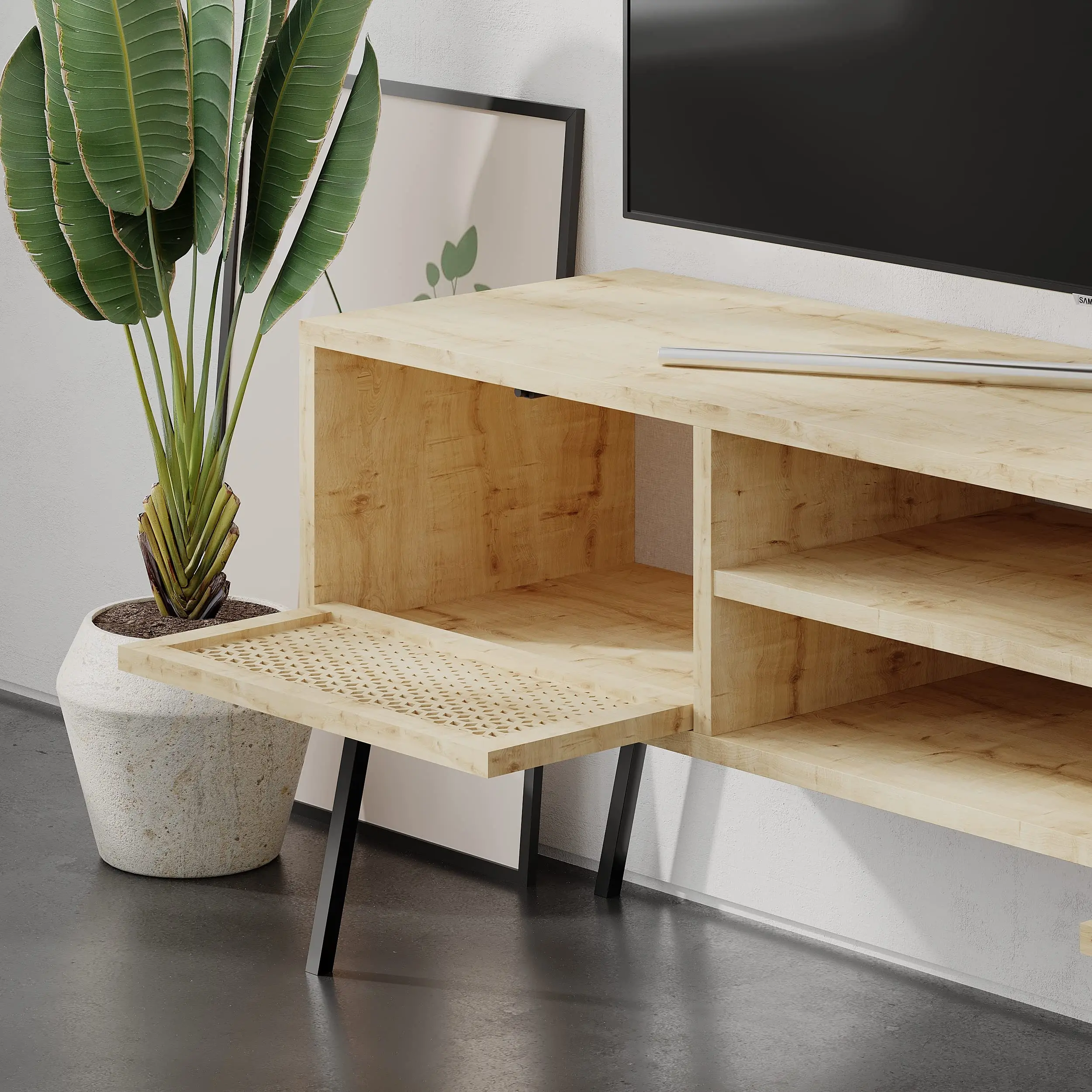 Тумба РТВ Showdeko Naive (Oak) - 4