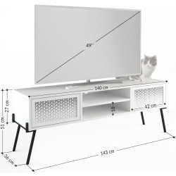 Тумба РТВ Showdeko Naive (White) Thumb