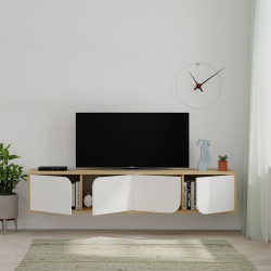 Тумба РТВ Showdeko Spark (Oak/White) Thumb